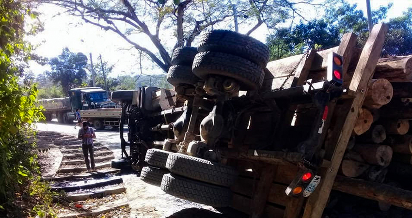 En el accidente no hubo personas lesionadas. Foto: Cortesía