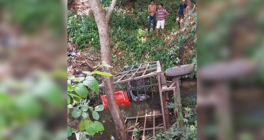 El vuelco en la comunidad Las Limas cobró la vida de dos obreras. Foto: Cortesía/Radio ABC Stereo