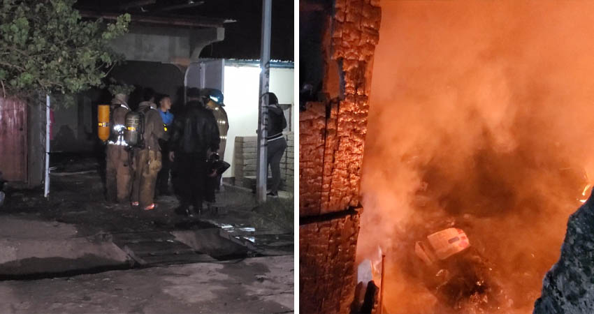 Incendio destruyó vivienda en barrio Nuevo Amanecer. Foto: José Enrique Ortega/Radio ABC Stereo