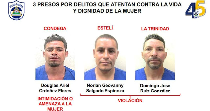 Los acusados fueron presentados en conferencia de prensa. Foto: Cortesía/Policía Nacional