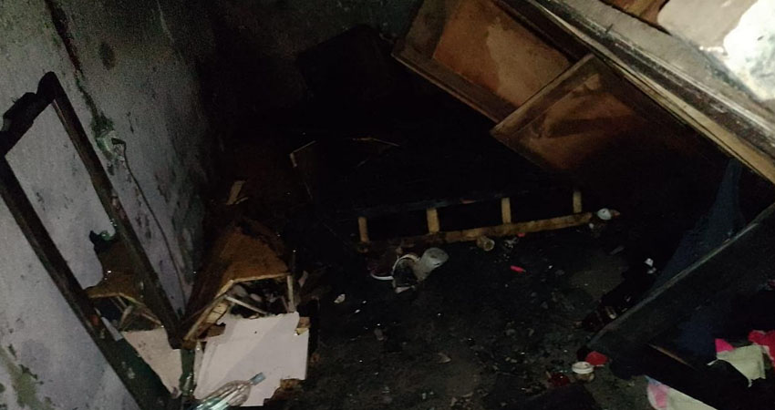 Las llamas consumieron casi todos los enseres.    Foto: Cortesía / Radio ABC Stereo