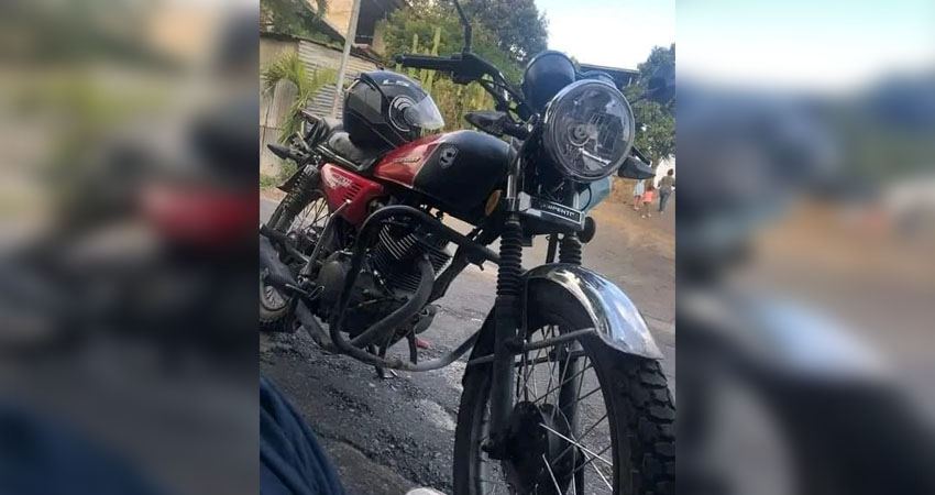 El joven jinotegano espera recuperar su motocicleta. Foto: Cortesía/Radio ABC Stereo