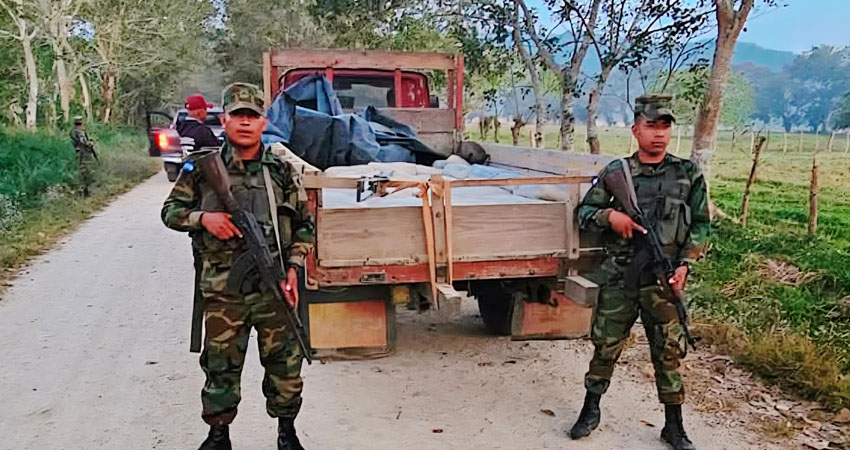 El producto era trasladado en dos camiones procedentes de Honduras.