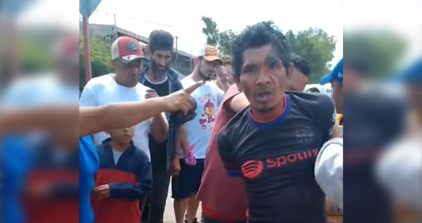 El señalado fue entregado a la policía. Foto: Cortesía