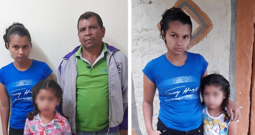Daniel González junto a su hija y nieta. Foto: Cortesía