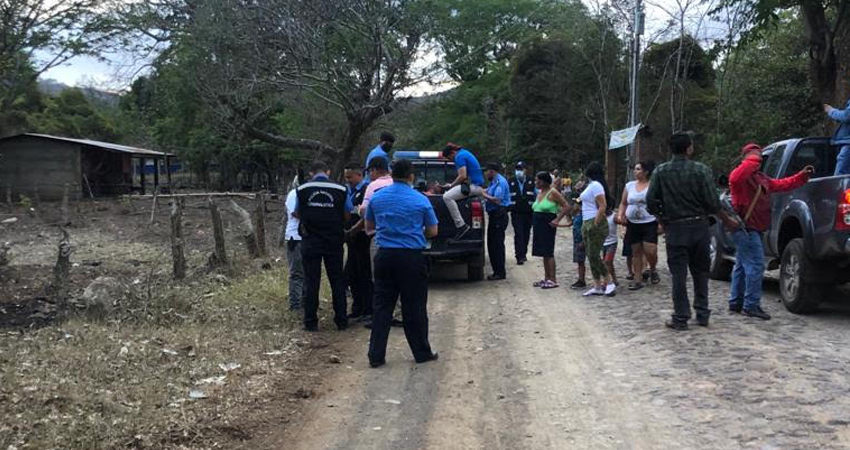 Tras una persecución capturaron al supuesto maleante, en La Tunosa. Foto: Juan Francisco Dávila / Radio ABC Stereo