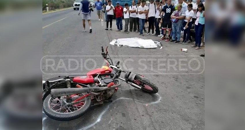 Adolescente muere en accidente de tránsito. Foto: Cortesía/Radio ABC Stereo