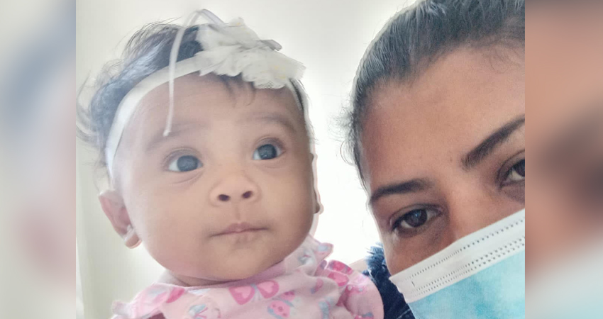 La pequeña está ingresada en un hospital capitalino. Foto: Cortesía/Radio ABC Stereo