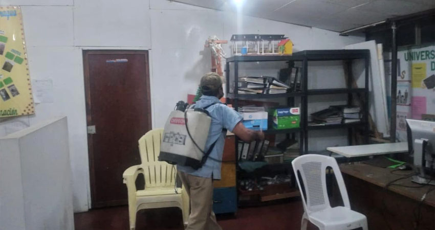 Todo el edificio ha sido desinfectado. Foto: José Enrique Ortega/Radio ABC Stereo