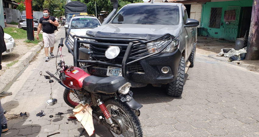 La motocicleta era conducida por un menor de 13 años de edad. Foto: José Enrique Ortega/Radio ABC Stereo